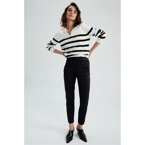DEFACTO Valentina Cigarette Straight Leg Satin Trousers