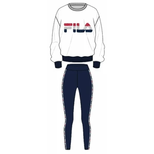 Fila FPW4098 Woman Pyjamas White/Blue M Fitness fehérnemű