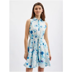 Orsay Modro-bílé dámské květované šaty - Dámské
