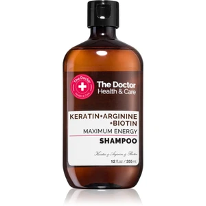 The Doctor Keratin + Arginine + Biotin Maximum Energy keratínový šampón pre posilnenie a lesk vlasov 355 ml