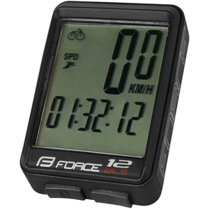 Force WLS Bike Computer 12 Functions Wireless Black