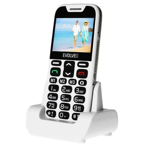 Evolveo EasyPhone XD, White + nabíjací stojan - SK distribúcia