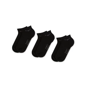 Sada 3 párů dámských nízkých ponožek BUGATTI - 6765 Black 610