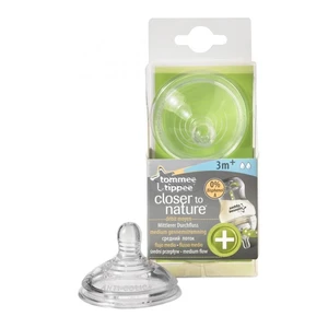 TOMMEE TIPPEE Náhradné cumlíky C2N ANTI-COLIC, stredný prietok 3 m+, 2 ks