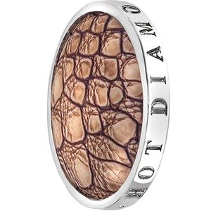 Hot Diamonds Přívěsek Emozioni Faux Crocodile Light Brown EC082-EC092 25 mm