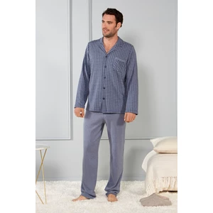 Pánske pyžamo Lady Belty 21I-0303K-96 - BELAZU/modrá / L BEL6K002-AZU