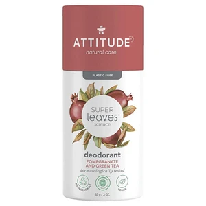 Attitude Přírodní tuhý deodorant Super Leaves granátové jablko a zelený čaj 85 g