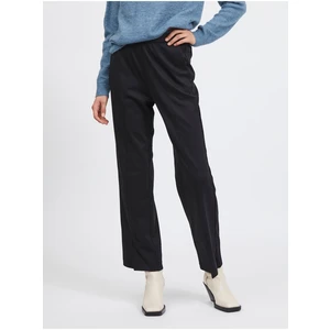 Black Women's Wide Trousers VILA Amerone - Women