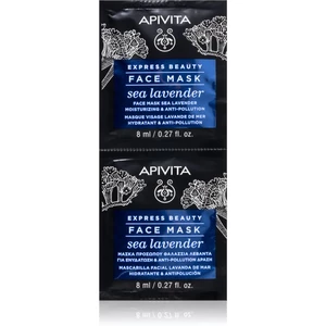 Apivita Express Beauty Sea Lavender pleťová maska s hydratačním účinkem 2 x 8 ml