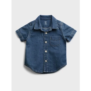 Modrá klučičí dětská košile denim shirt GAP