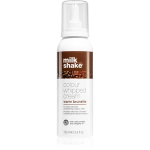 Milk Shake Colour Whipped Cream tónovací pěna pro všechny typy vlasů Warm Brunette 100 ml