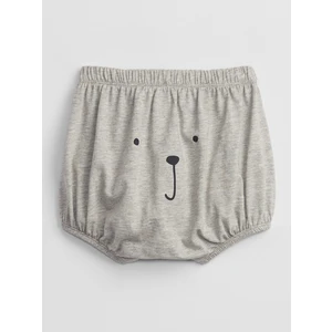 Šedé holčičí baby kraťasy bear bubble shorts GAP