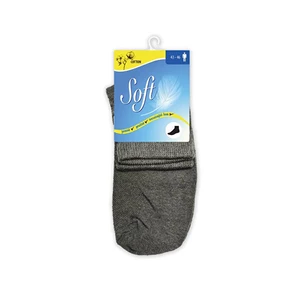 Soft Pánské ponožky se zdravotním lemem střední - antracitové 39 - 42