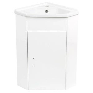 Koupelnová skříňka s umyvadlem cara mia (57,3x85x41cm,bílá,lesk)