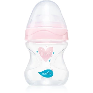 Nuvita Cool Bottle 0m+ kojenecká láhev Transparent pink 150 ml