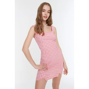 Trendyol Pink Gingham Dress