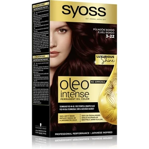 Syoss Oleo Intense permanentní barva na vlasy s olejem odstín 3-22 Midnight Bordeaux