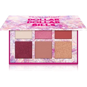 Makeup Revolution Power Shadow Palette paletka očních stínů odstín Dollar Dollar Bills 6,6 g