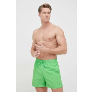 Plavkové šortky Tommy Hilfiger zelená farba