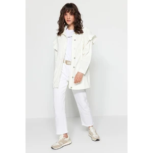 Trendyol Jacket - White - Regular fit