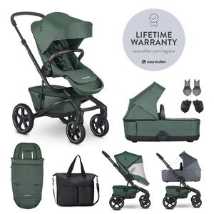 EASYWALKER SET XXL kočárek kombinovaný Jimmey Pine Green s příslušenstvím