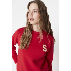 Trendyol Sweatshirt - Red - Regular fit