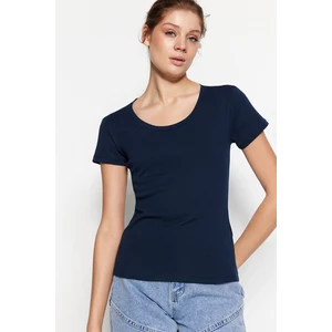 Trendyol T-Shirt - Dark blue - Slim fit