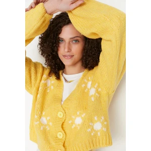 Trendyol Cardigan - Yellow - Regular fit