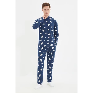 Pánské pyžamo Trendyol TMNAW22PT1067/Navy blue