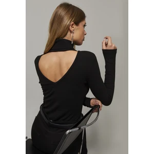 Cool & Sexy Blouse - Black - Slim fit