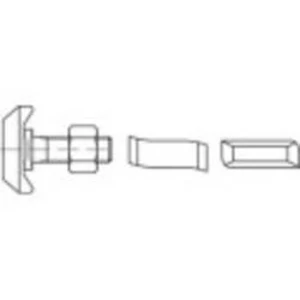 Šroub s T hlavou 161512, N/A, M16, 150 mm, ocel, 25 ks