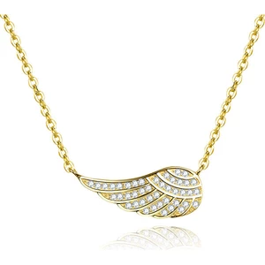 Beneto Pozlacený náhrdelník s křídlem AGS298/47-GOLD