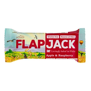 Flapjack ovsený malina – jablčná šťava bezlepkový 80 g   WHOLEBAKE