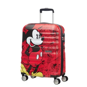 American Tourister Kabinový cestovní kufr Wavebreaker Disney Spinner 36 l - Mickey Comics Red
