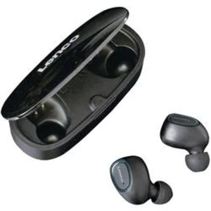 True Wireless špuntová sluchátka Lenco EPB-410BL EPB-410BK, černá