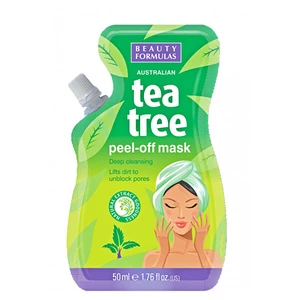 Beauty Formulas Slupovací maska Tea Tree (Peel-off Mask) 50 ml