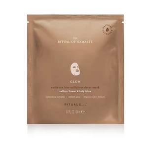 Rituals Rozjasňující textilní pleťová maska Glow The Ritual of Namaste (Radiance Bio-Cellulose Sheet Mask) 24 ml