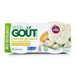 2x GOOD GOUT BIO Treska pestrá s květákem a brambůrky 190 g