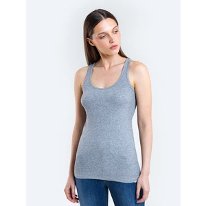 Big Star Woman's Singlet T-shirt 150048 Black Knitted-901