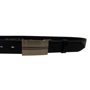 Penny Belts Pánský kožený společenský opasek 35-020-8PS-60 black 95 cm