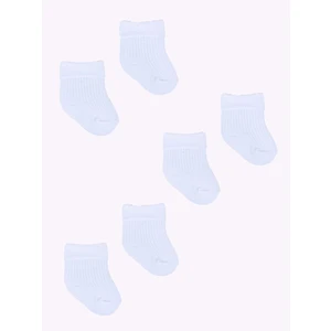 Yoclub Unisex's Baby Turn Cuff Cotton Socks 3-pack SKA-0009U-0100