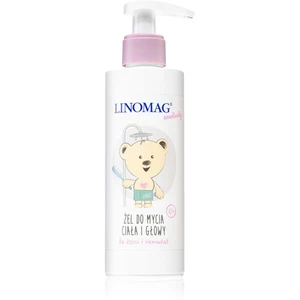 Linomag Emolienty Shampoo & Shower Gel sprchový gel a šampon 2 v 1 pro děti od narození 200 ml