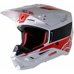Alpinestars S-M5 Bond Helmet White/Red Glossy XL Přilba