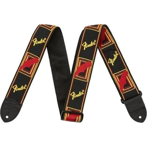 Fender 2'' Monogrammed Strap Black/Yellow/Red