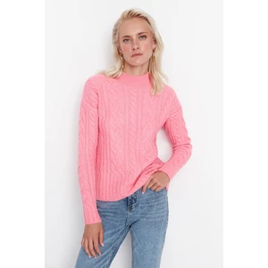 Trendyol Sweater - Pink - Regular fit