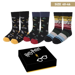 Dárková sada 3 ponožek Harry Potter 40-46