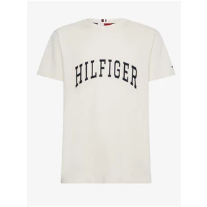 Krémové dámské tričko Tommy Hilfiger - Dámské