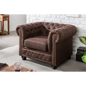 Chesterfield kreslo MIDAS Dekorhome Hnedá,Chesterfield kreslo MIDAS Dekorhome Hnedá