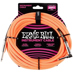 Ernie Ball P06067 Pomarańczowy 7,5 m Prosty - Kątowy