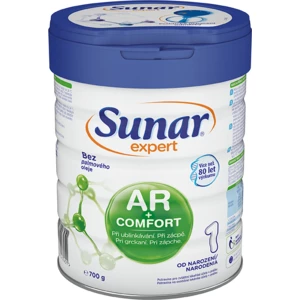 SUNAR Mléko počáteční kojenecké při ublinkávání, zácpě a kolikách Expert AR+Comfort 1 700g